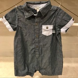 Cute Splendid chambray romper! Worn just once!